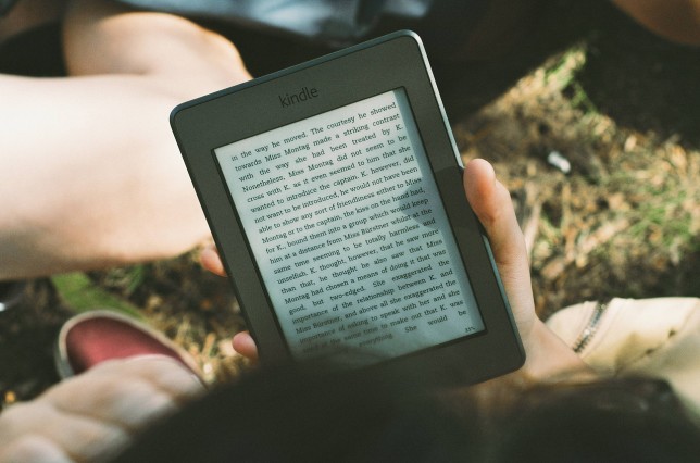 reading on a Kindle